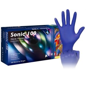 Sonic 100  Nitrile Powder Free Gloves 100/BOX