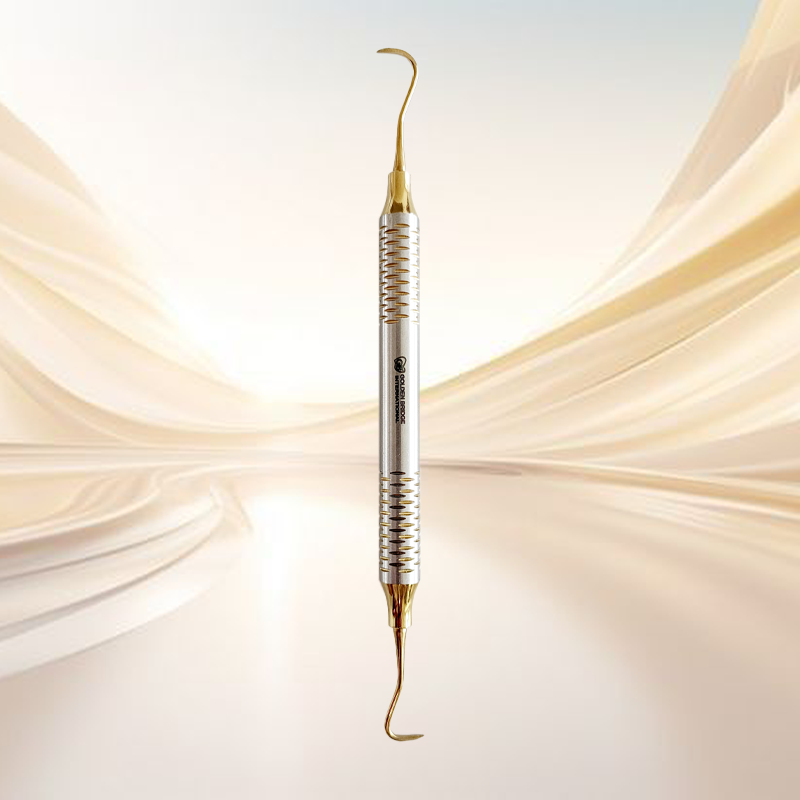Sickle Scaler/ Hygienist/  Double End / Gold / Hollow handle