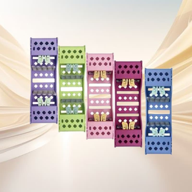 Dental Cassette Rack/Blue/Pink/Green/Lave nder, For 4pcs