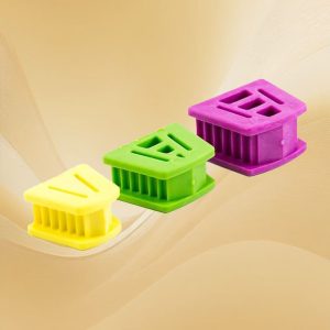 Silicone Mouth Prop Autoclavable with Metal, 2 Pcs /Box