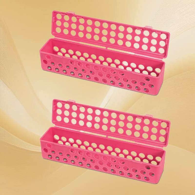 Instrument rack/ Rose Red, Autoclavable plastic 205x48x52mm, 1Pcs /Box