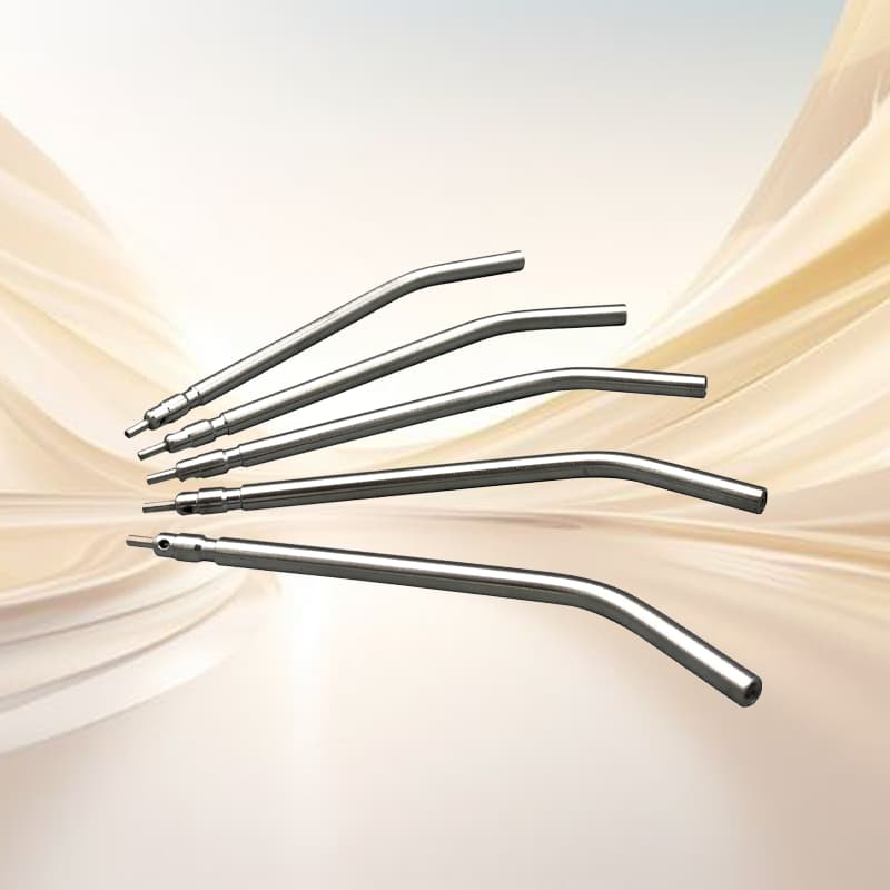 PVC Air Water Syringe Tips,Full Metal/ Single Notche,5 Pcs /Box