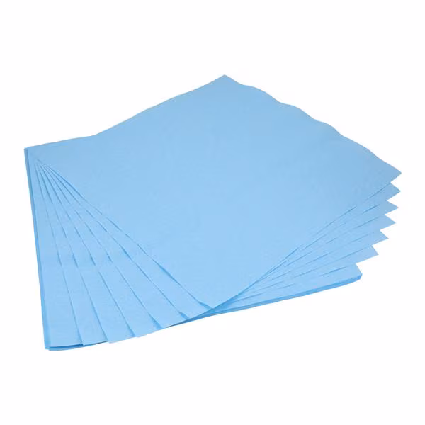 Wrapping Paper Crepe Blue 20"*20"，50cmx50 cm 60gsm/m2, 500 Pcs /Box